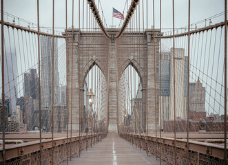 Fototapeta premium New York city Brooklyn Bridge 