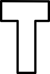 English alphabet Outline