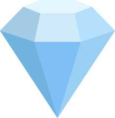 Diamond icon in png. Blue gem icon. Diamond symbol in flat. Transparent gem sign in png. Brilliant sign. Blue diamond pictogram. Transparent gem in flat.