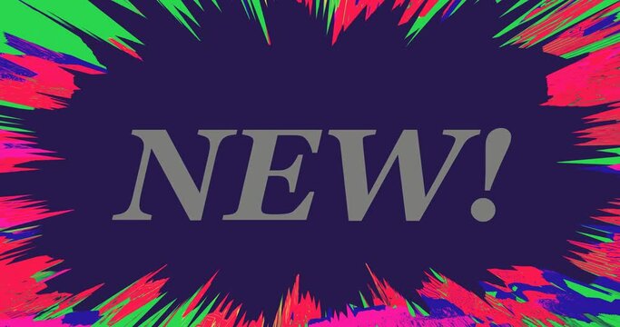 New! Heavenly Electro-POP Banner - Seamless Loop. Trendy Abstract Background for a Creative Video - a visually interesting and dynamic element for various types of media projects.