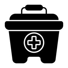 Obraz premium Medical Box Glyph Icon