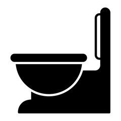 Toilet Glyph Icon