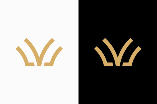 LV VL logo vector premium design