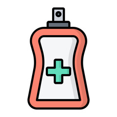 Liquid Soap Line Color Icon