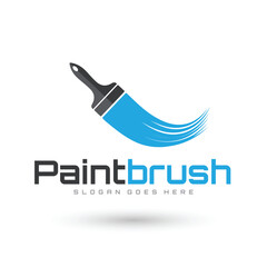 Paint brush logo design