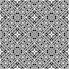 Monochrome pattern. Abstract texture for fabric print, card, table cloth, furniture, banner, cover, invitation, decoration, wrapping.seamless repeating pattern.Black and white color.