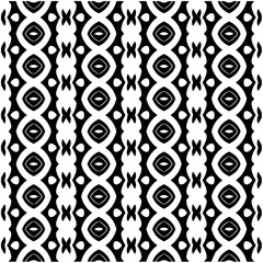 Monochrome pattern. Abstract texture for fabric print, card, table cloth, furniture, banner, cover, invitation, decoration, wrapping.seamless repeating pattern.Black and white color.