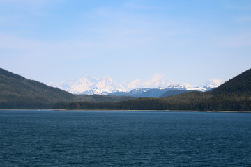 Alaska-Mountain landscape in Icy Strait, United States  