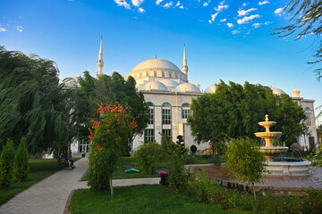 Juma Mosque garden in Makhachkala city