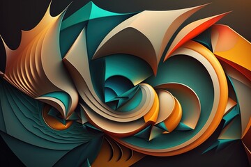 Abstract fractal background. Creative element for your design