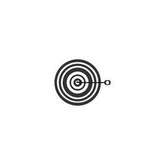 Archery Icon Archery Symbol Flat Design 