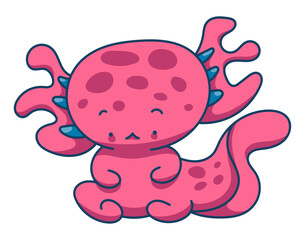 Axolotl Character Sticker