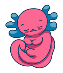 Axolotl Character Sticker