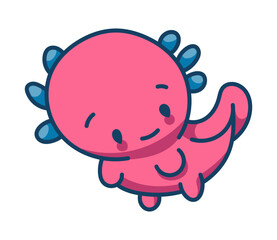 Axolotl Character Sticker