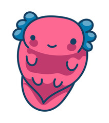 Axolotl Character Sticker