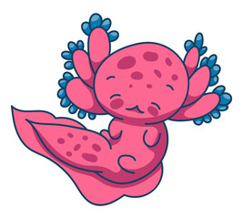 Axolotl Character Sticker