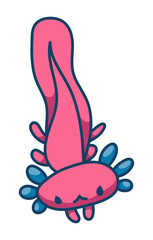 Axolotl Character Sticker