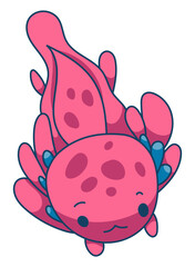 Axolotl Character Sticker