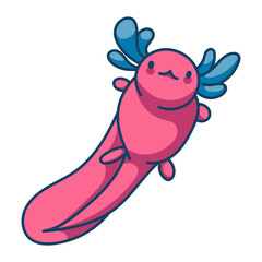 Axolotl Character Sticker