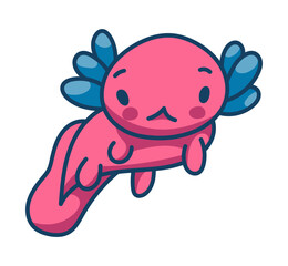 Axolotl Character Sticker