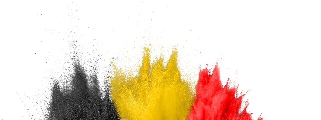 colorful holi paint or bright powder on background