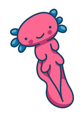 Axolotl Character Sticker