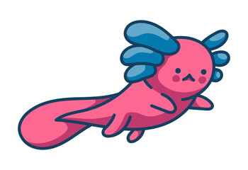 Axolotl Character Sticker