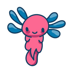 Axolotl Character Sticker
