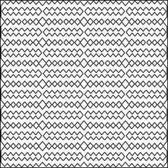 Fototapeta premium Stylish texture with figures from lines.Abstract geometric black and white pattern for web page, textures, card, poster, fabric, textile. Monochrome graphic repeating design. 