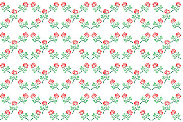 Colored flowers Pattern Botanical Design for Print and Graphic Projects. This botanical design features a colored flowers pattern and is perfect for print, graphic design, and home decor projects.