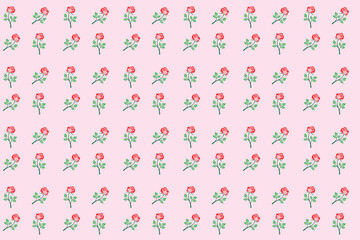 Colored flowers Pattern Botanical Design for Print and Graphic Projects. This botanical design features a colored flowers pattern and is perfect for print, graphic design, and home decor projects.