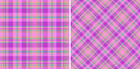 Plaid seamless pattern. Textile check tartan. Texture fabric background vector.
