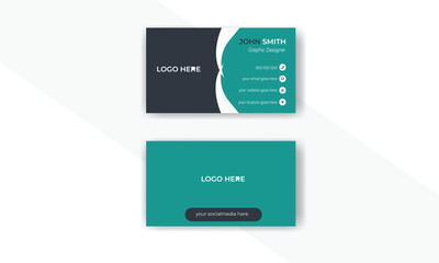 Business card design template, personal use, vector illustration design, visiting card.
