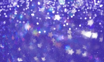 Fototapeta premium Trendy blue colored glittered background.