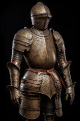 Fantasy King's Armor. Generative AI.
A digital painting of the armor of a king in a fantasy story.