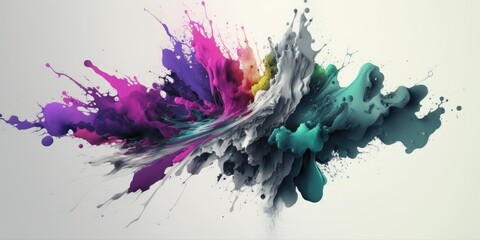 Watercolor Splash Abstraction