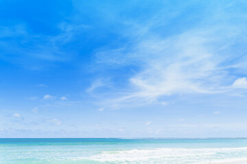 Sky gradient background. Bright morning and enjoy the fresh sky in Patong, Phuket, Thailand.