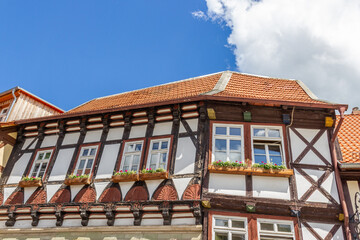 In den Gassen von Wernigerode im Harz, Deutschland
