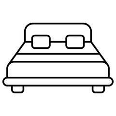Premium download icon of bed