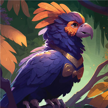 artistic fantasy Condor character, legend, fairy, cartoon, miracle, comic, magic
