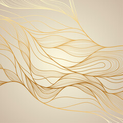 Golden Abstract Wallpaper