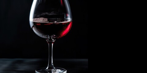 AI Generated. AI generative. Close macro photo mock up of glass wine red. Romantic luxury vibe. Graphic Art