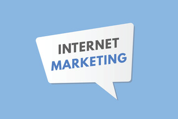 Internet Marketing text Button. Internet Marketing Sign Icon Label Sticker Web Buttons