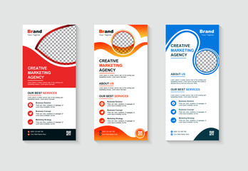 Creative business dl flyer design template
