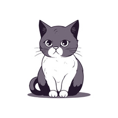 cute cat vector icon
