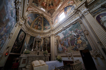 Naklejka premium Historic Certosa di Garegnano in Milan, Italy
