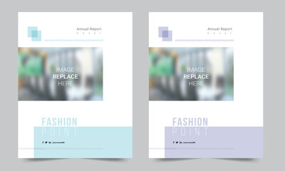 Cover design for annual report and business catalog, magazine, flyer or booklet. Brochure template layout. A4 cover vector EPS-10