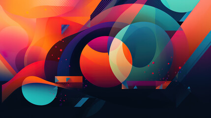 Obraz premium abstract background design with bold colors and dynamic shapes 