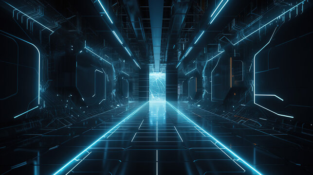 Futuristic background with a sleek, high-tech aesthetic