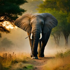 Beautiful Elefant AI generated Photography